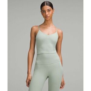 Lululemon Align Cropped Cami Tank Top *Light Support, A/B Cup Palm Court Green 0